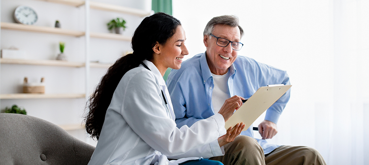 Doctor and Patient discussing results